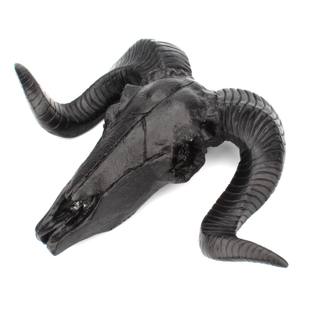 Black Sheep Skull Wall Decor for Dramatic Rustic Style