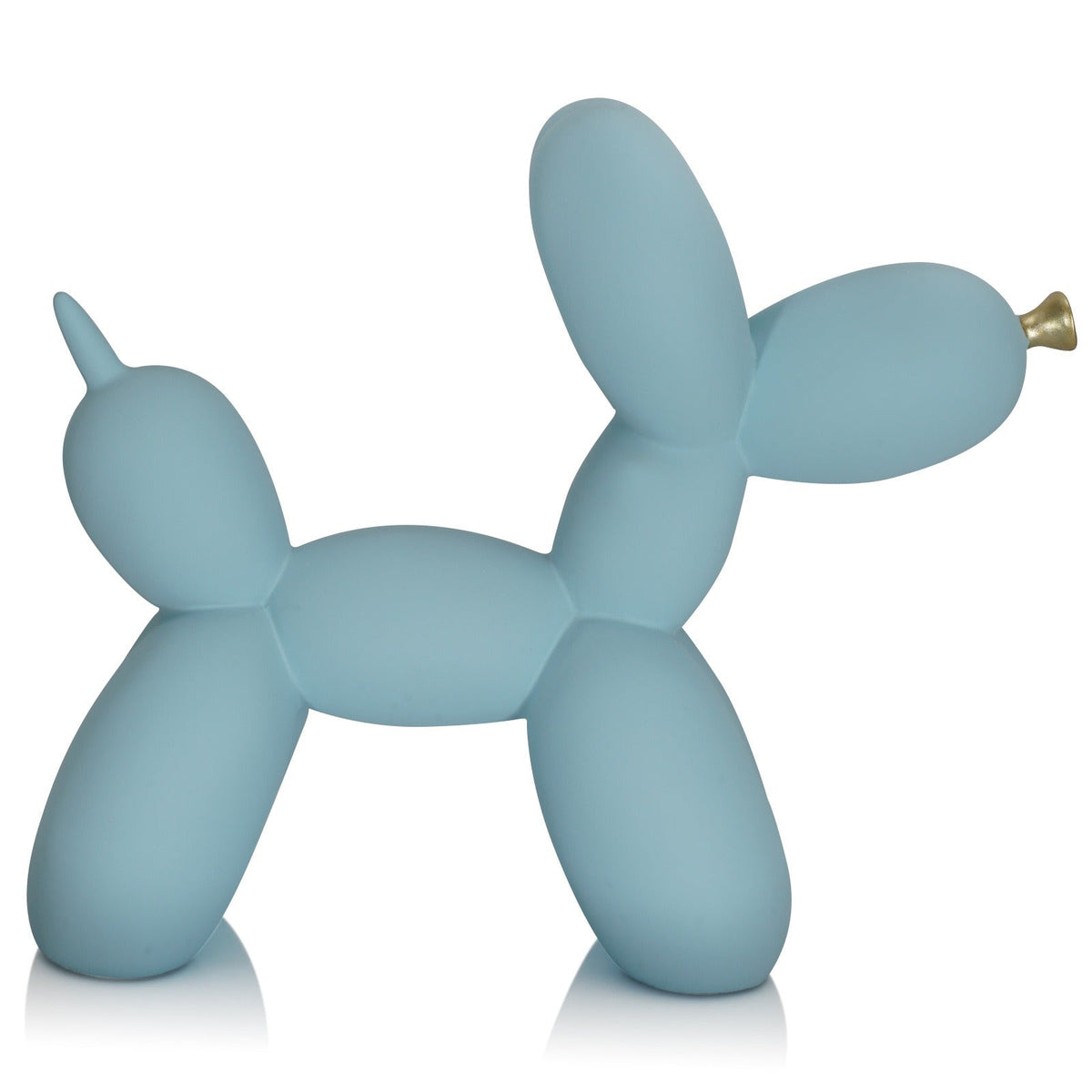 Blue Balloon Dog Sculpture for Playful Modern Decor