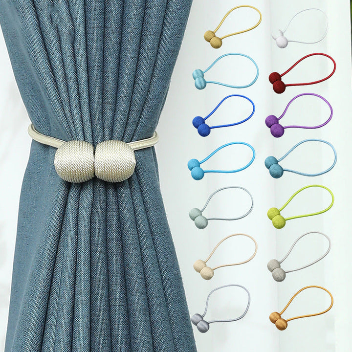 Magnetic Curtain Tieback for No-Drill Window Styling