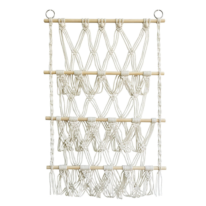 Kids Room Toy Organizer: 3-Tier Macramé Display Storage