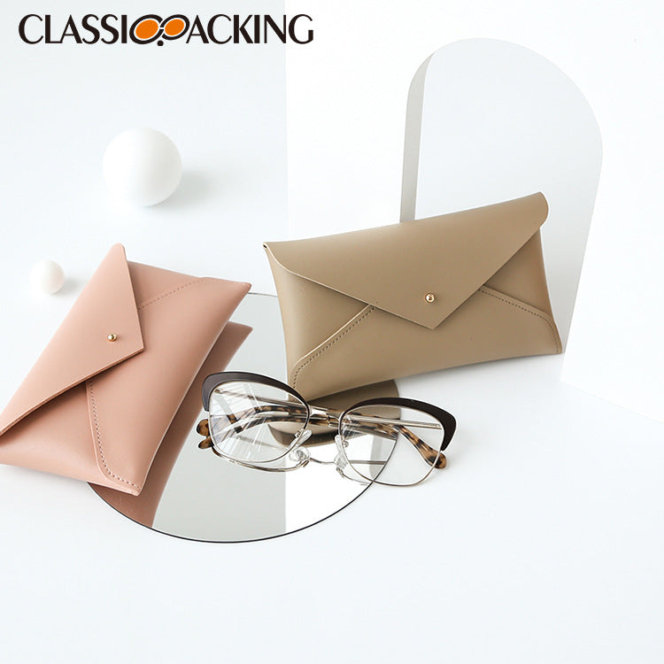 Leather Glasses Case: Slim Stylish Eyewear Protection