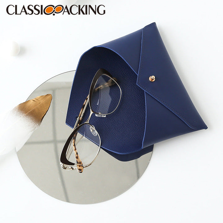 Leather Glasses Case: Slim Stylish Eyewear Protection