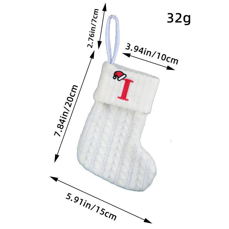 Personalized Knitted Christmas Stocking Decoration