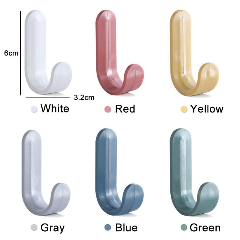 Adhesive Wall Hooks: Compact No-Drill Nordic Storage