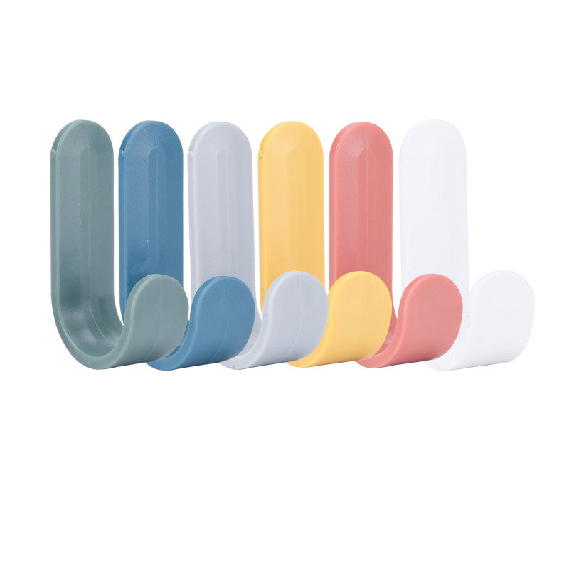 Adhesive Wall Hooks: Compact No-Drill Nordic Storage