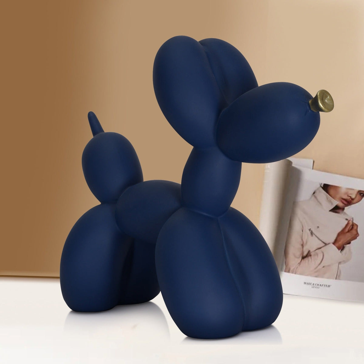Purple Balloon Dog Sculpture for Playful Modern Decor