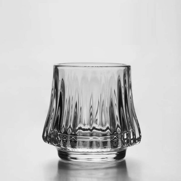 Retro Fluted Whiskey Glass for Sipping Spirits at Home