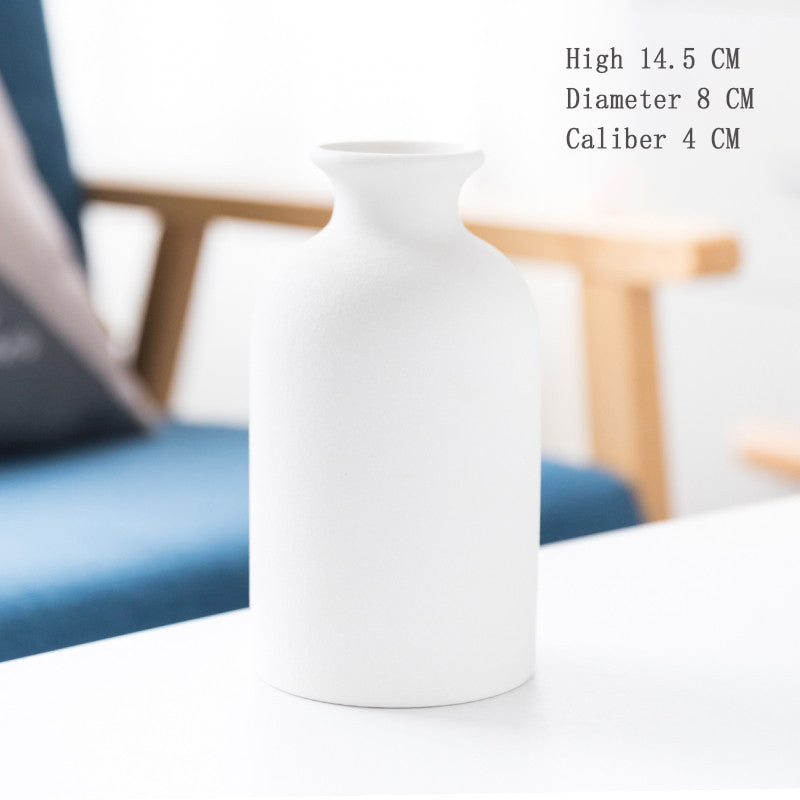 Frosted Ceramic Vase for Warm Nordic Table Styling