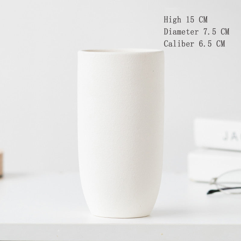 Frosted Ceramic Vase for Warm Nordic Table Styling