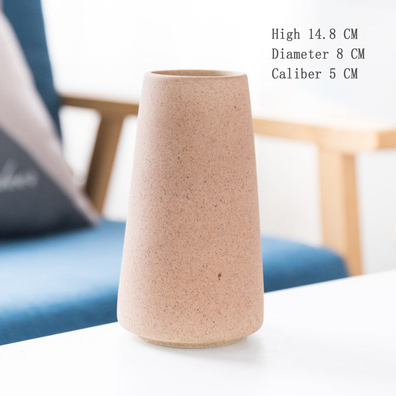 Frosted Ceramic Vase for Warm Nordic Table Styling