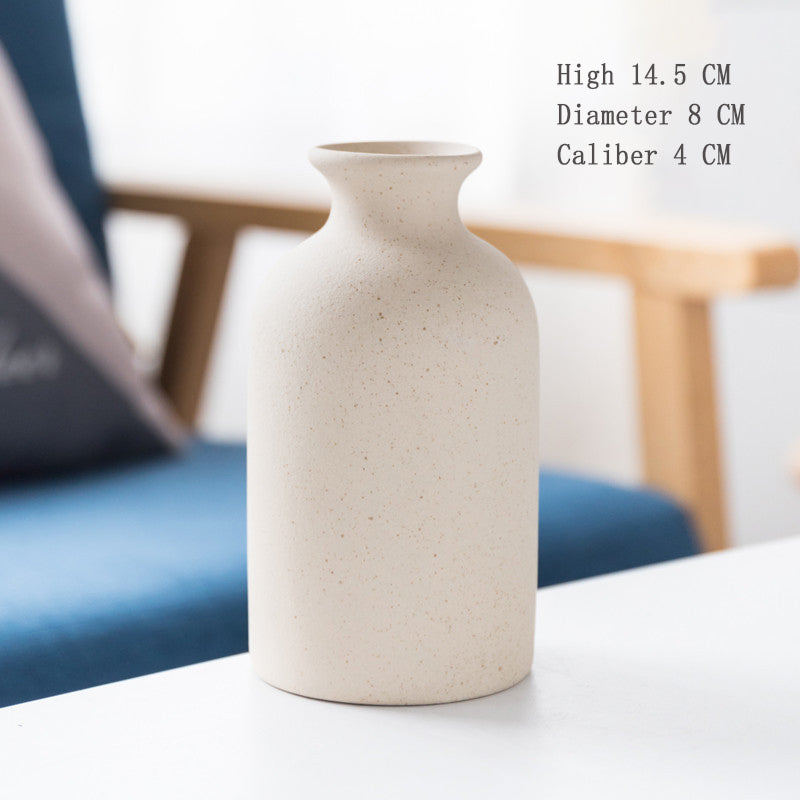 Frosted Ceramic Vase for Warm Nordic Table Styling