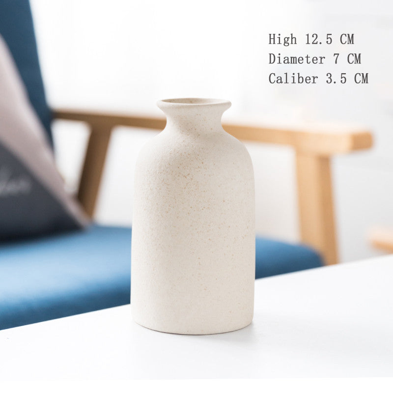Frosted Ceramic Vase for Warm Nordic Table Styling