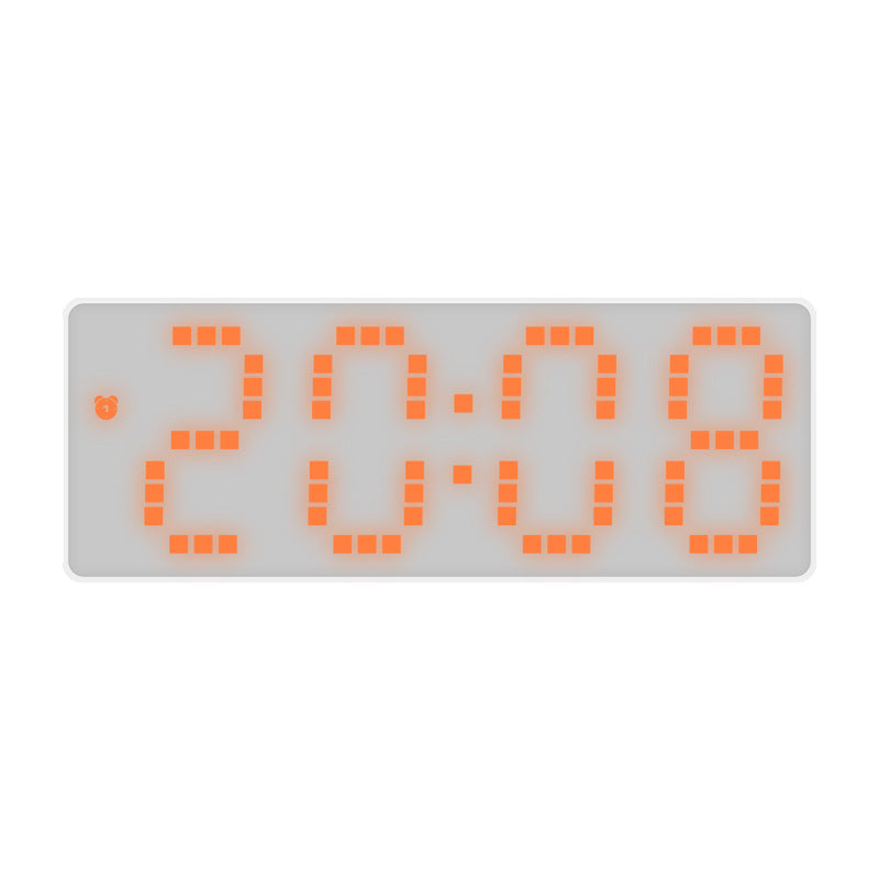 LED Alarm Clock With Mirror Display and Dual Power