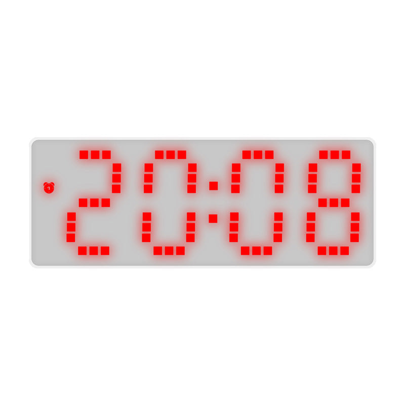 LED Alarm Clock With Mirror Display and Dual Power