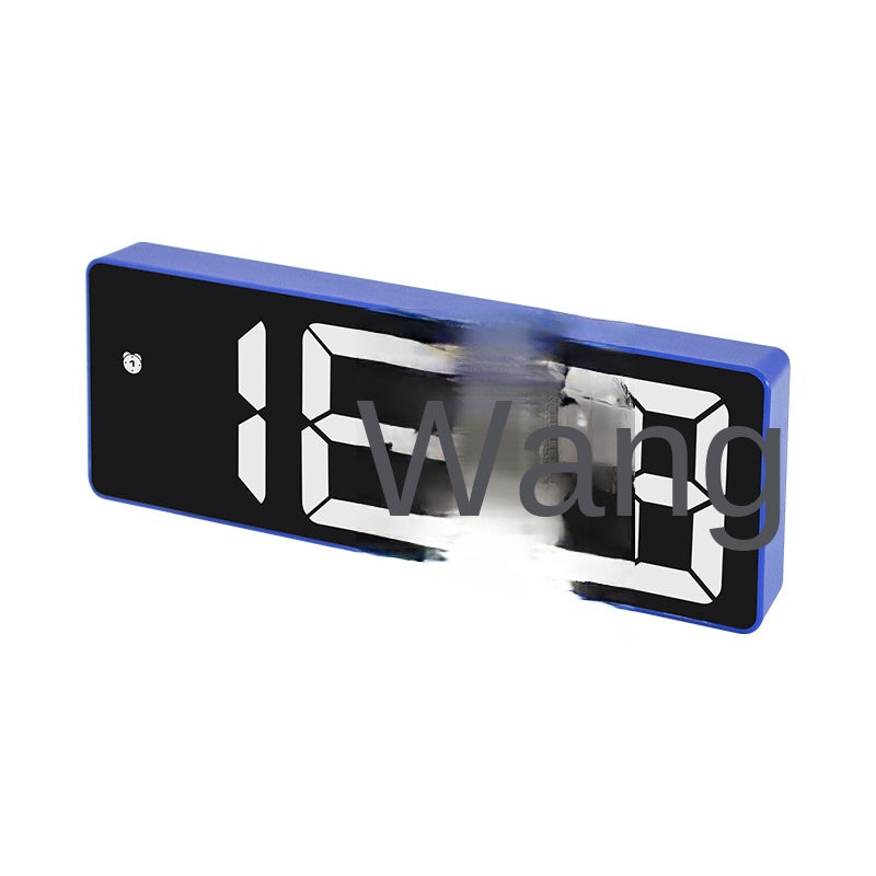 LED Alarm Clock With Mirror Display and Dual Power