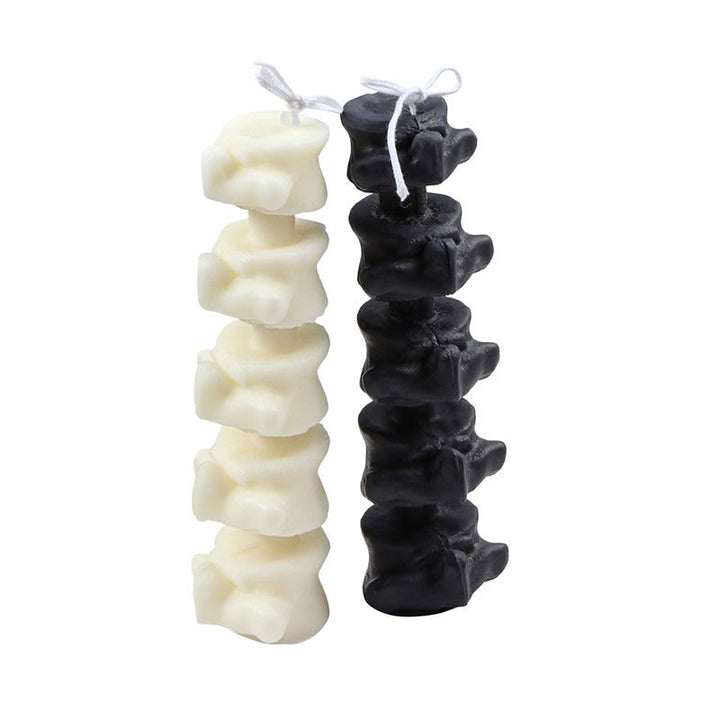 Human Spine Candle Mold for Gothic Halloween Decor