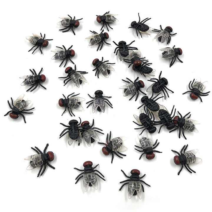 Plastic Spider & Fly Prank Toys for Instant Scares