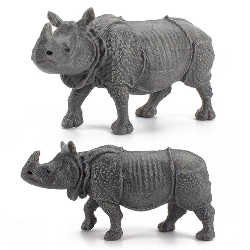 Indian Rhino Figures for Imaginative Animal Learning