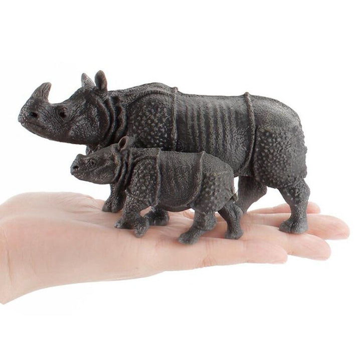 Indian Rhino Figures for Imaginative Animal Learning