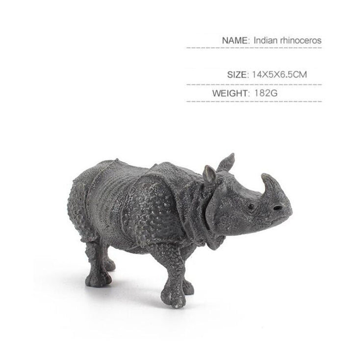 Indian Rhino Figures for Imaginative Animal Learning
