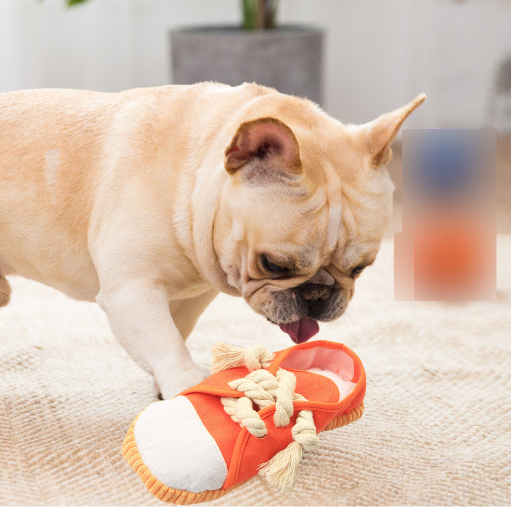 Squeaky Dog Shoe Toys for Interactive Boredom Relief