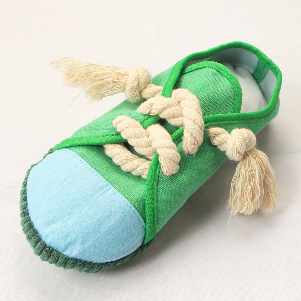 Squeaky Dog Shoe Toys for Interactive Boredom Relief