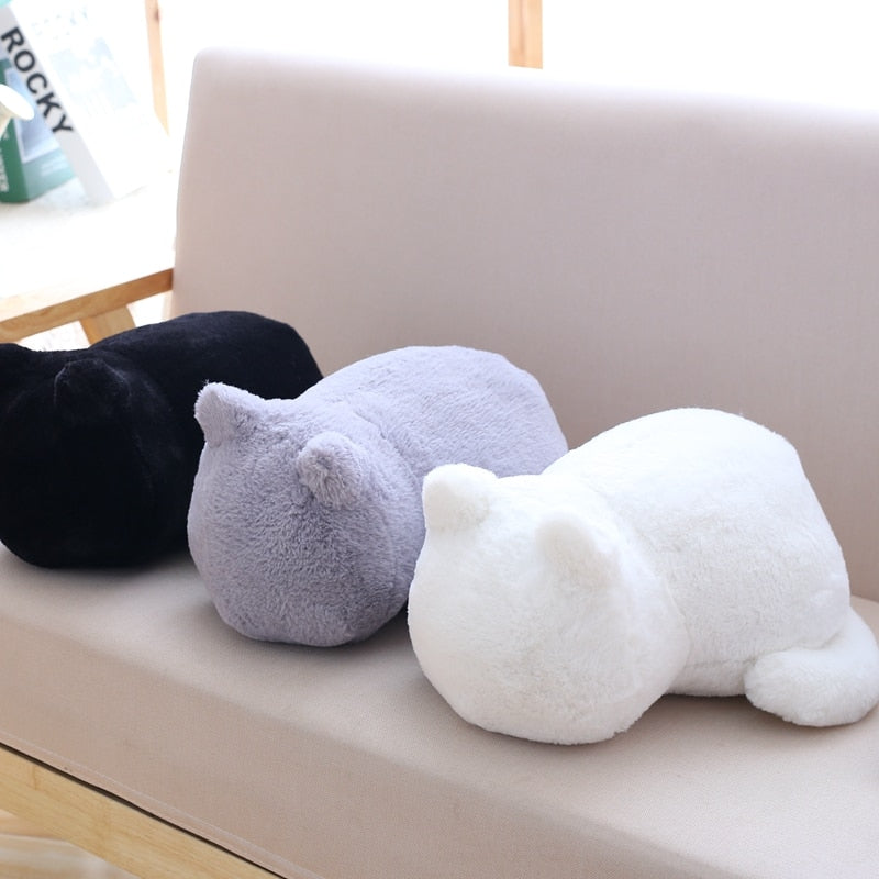 Cat-Shaped Plush Pillow for Cozy Comfort and Decor
