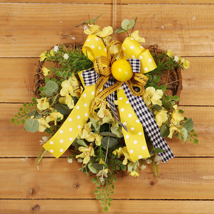 Lemon Spring Wreath for a Cheerful Seasonal Welcome