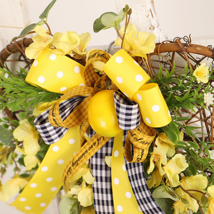 Lemon Spring Wreath for a Cheerful Seasonal Welcome
