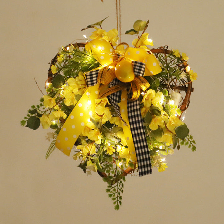 Lemon Spring Wreath for a Cheerful Seasonal Welcome