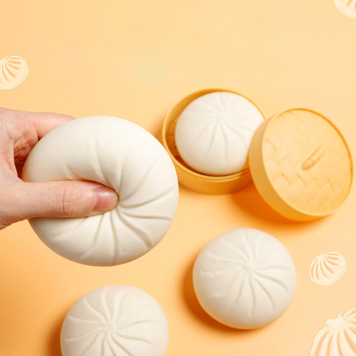 Steamed Bun Fidget Toy With Funny Rebound Surprise