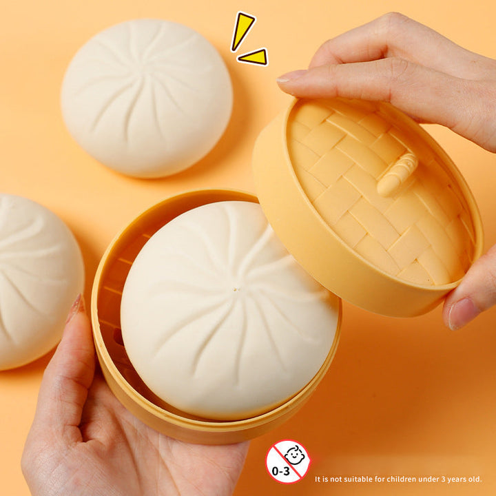 Steamed Bun Fidget Toy With Funny Rebound Surprise