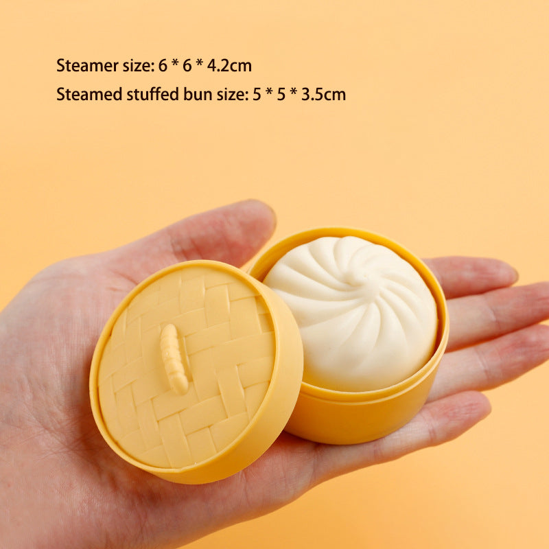 Steamed Bun Fidget Toy With Funny Rebound Surprise