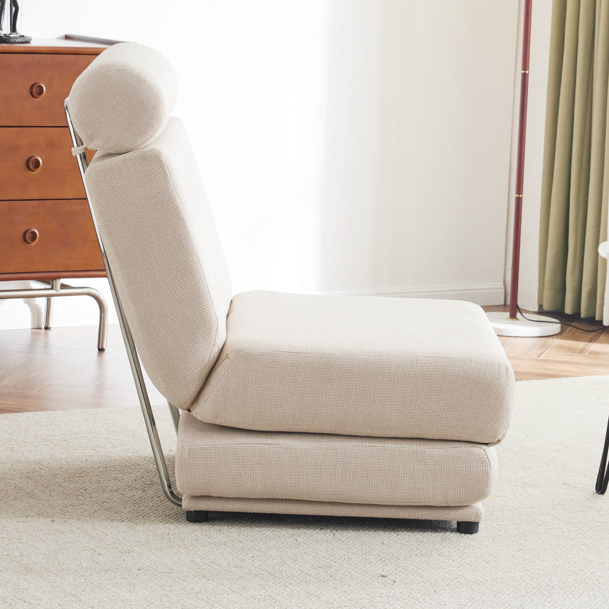 Foldable Single Sofa Bed Chair That Stands Without Wall