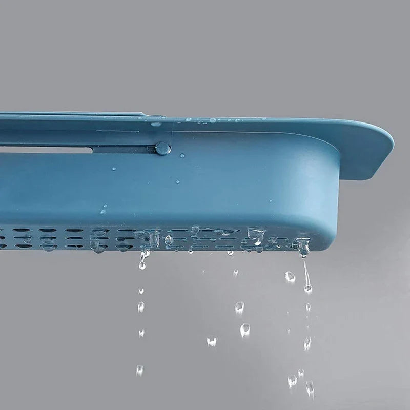 Expandable Sink Caddy Keeps Sponges Dry and Sink Clear