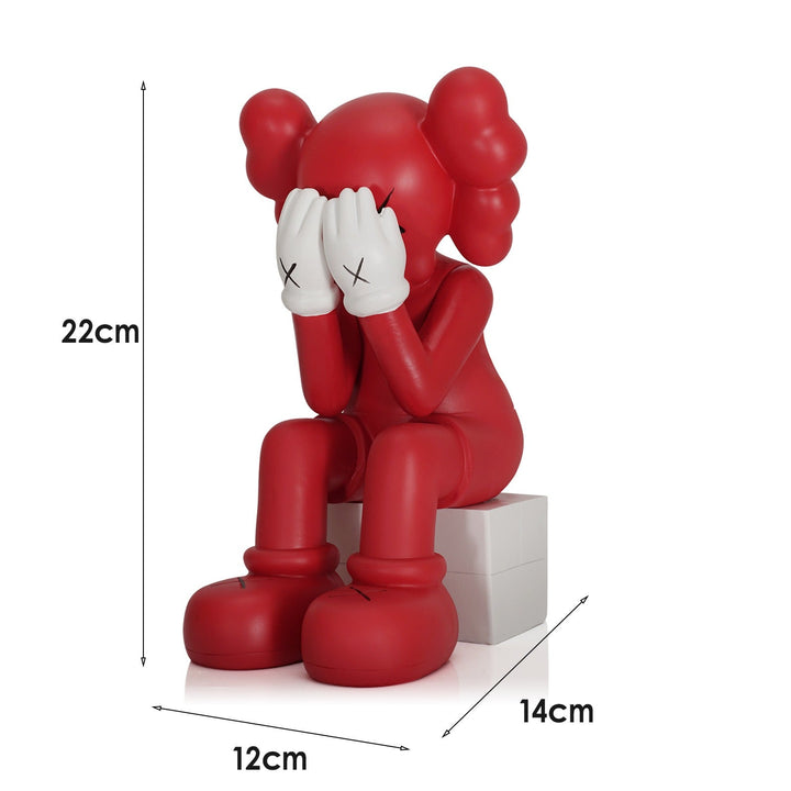 Sitting Bear Resin Figurine for Playful Interiors