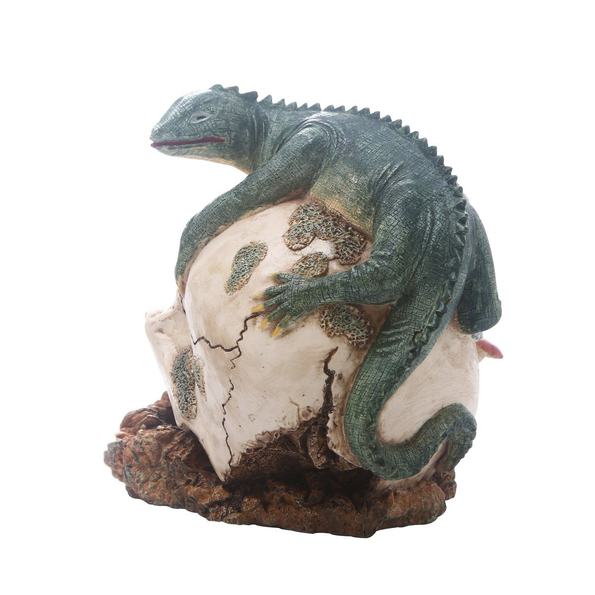 Resin Animal Skull Ornament With Iguana Gothic Decor