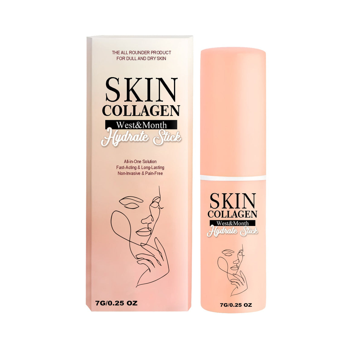 Hydrating Collagen Face Stick for Dry Skin & Neck Lines