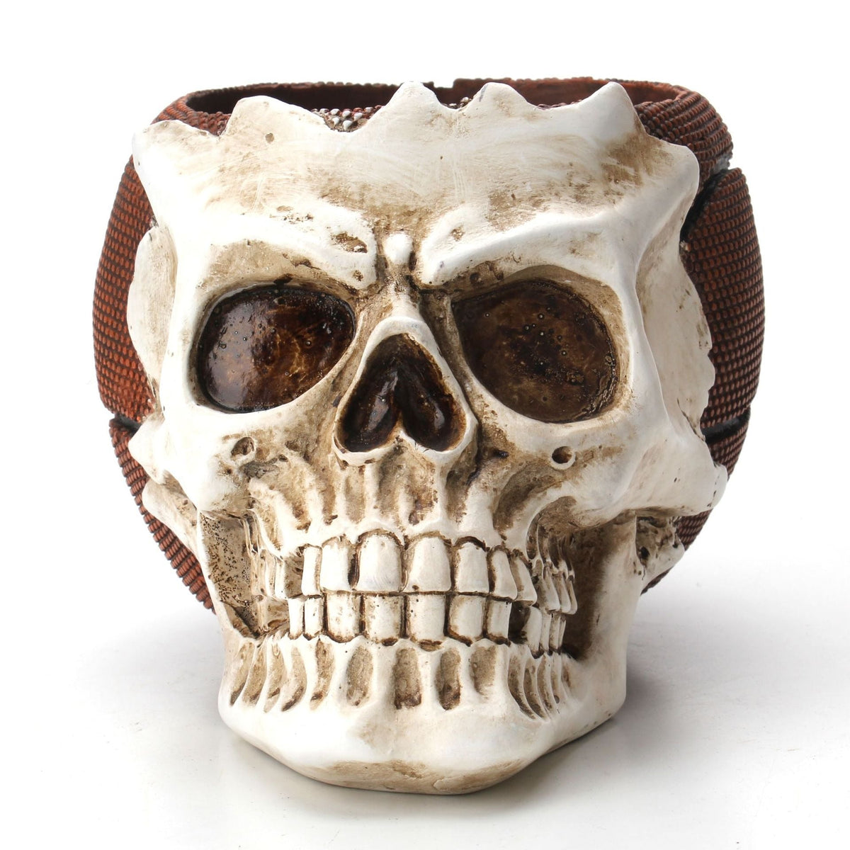 Skull Basketball Storage Barrel for Distinctive Decor