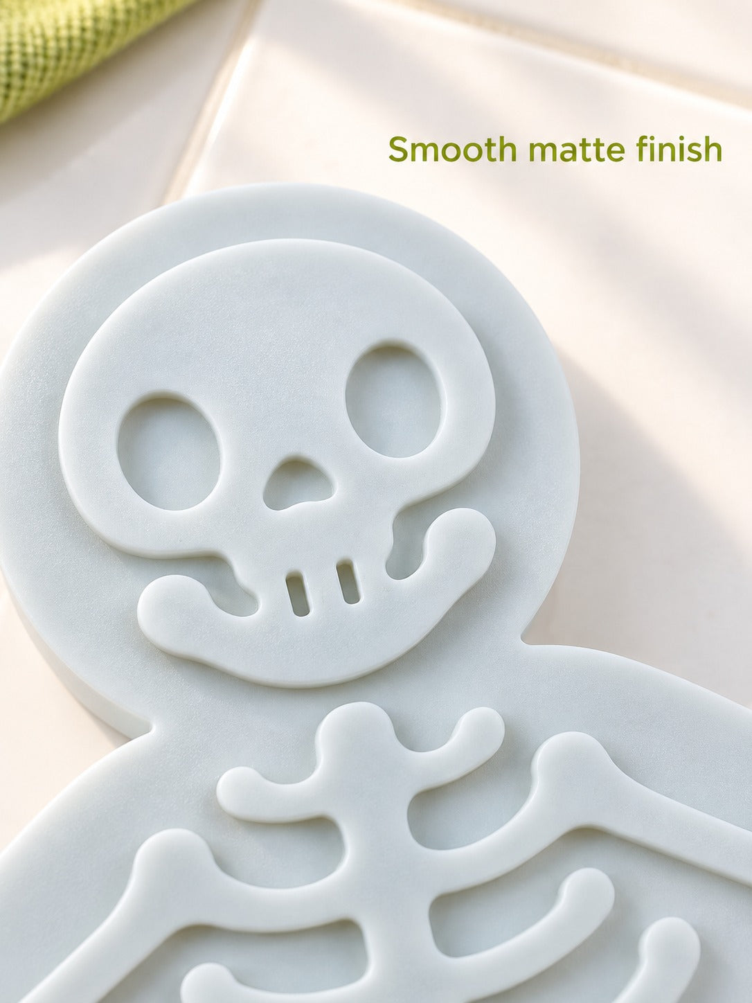 Skeleton Cookie Mold: Press-Cut Bone Detail for Halloween