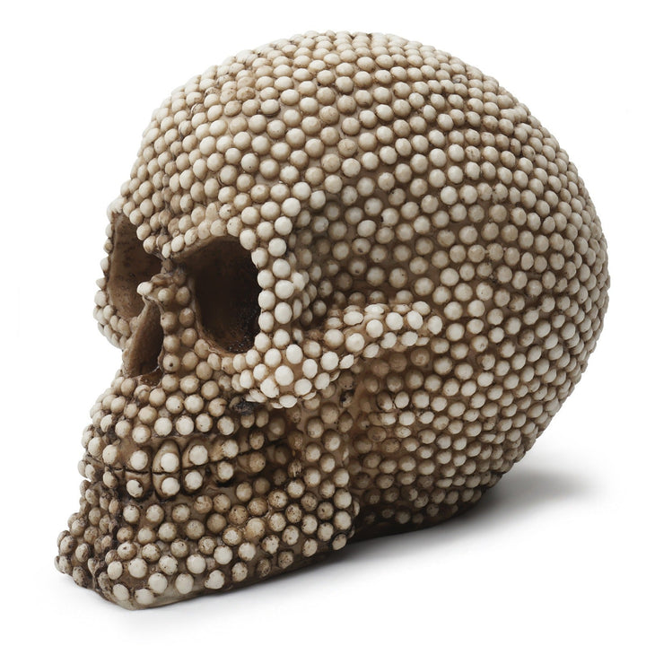 Textured Skull Ornament for Dramatic Gothic Decor