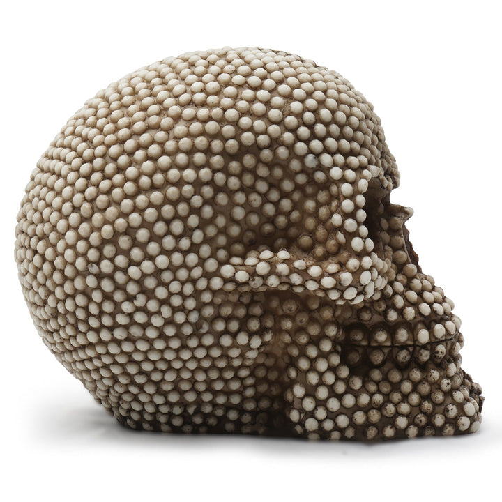 Textured Skull Ornament for Dramatic Gothic Decor