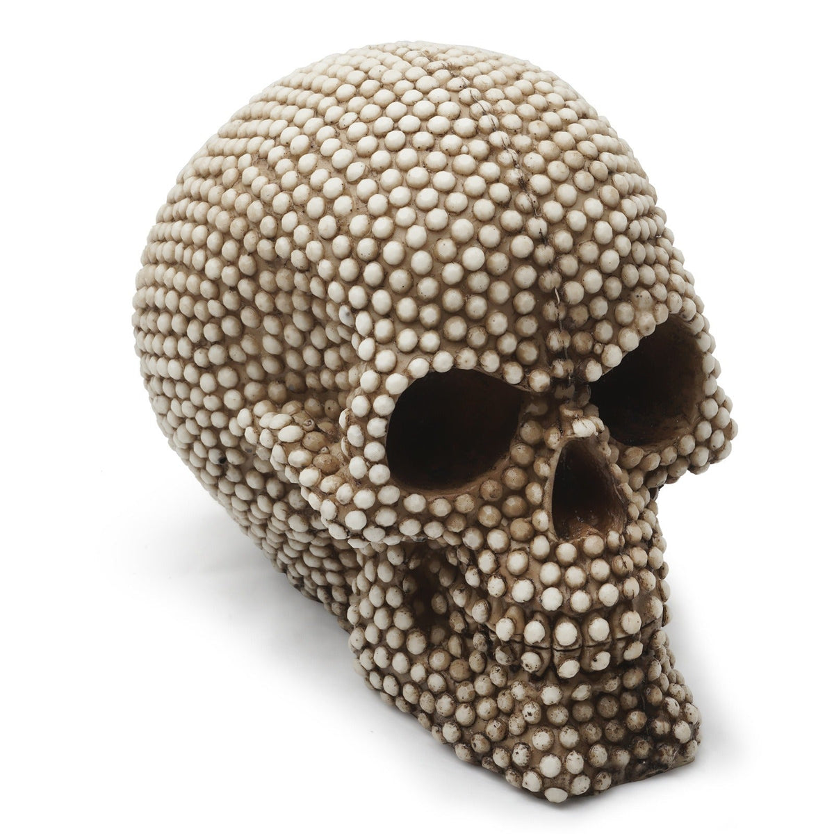 Textured Skull Ornament for Dramatic Gothic Decor
