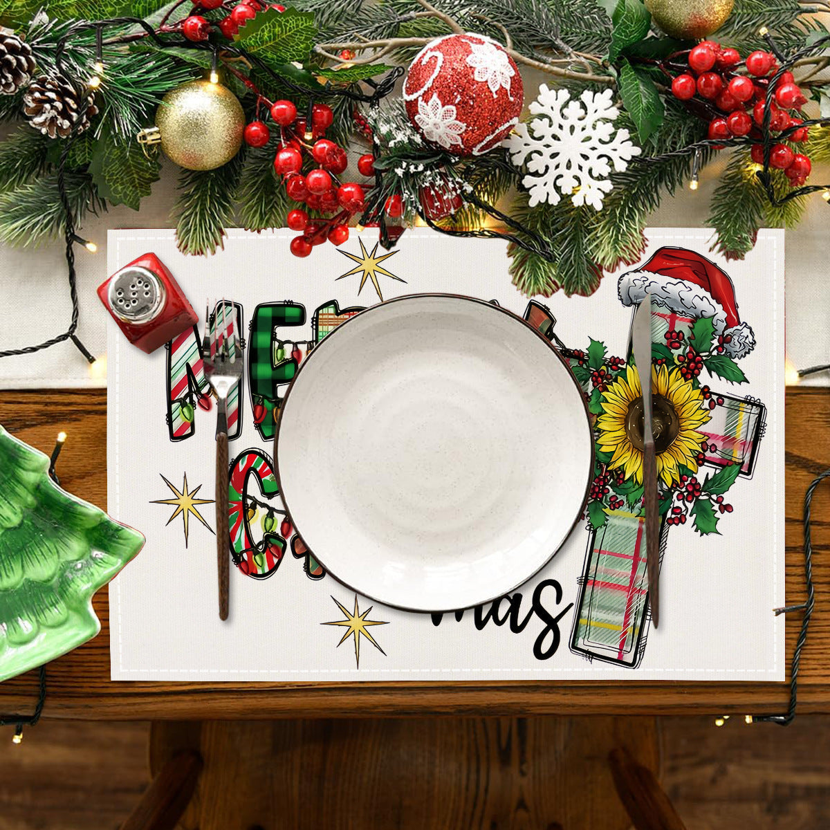 Christmas Placemats for a Cheerful Holiday Dining Table