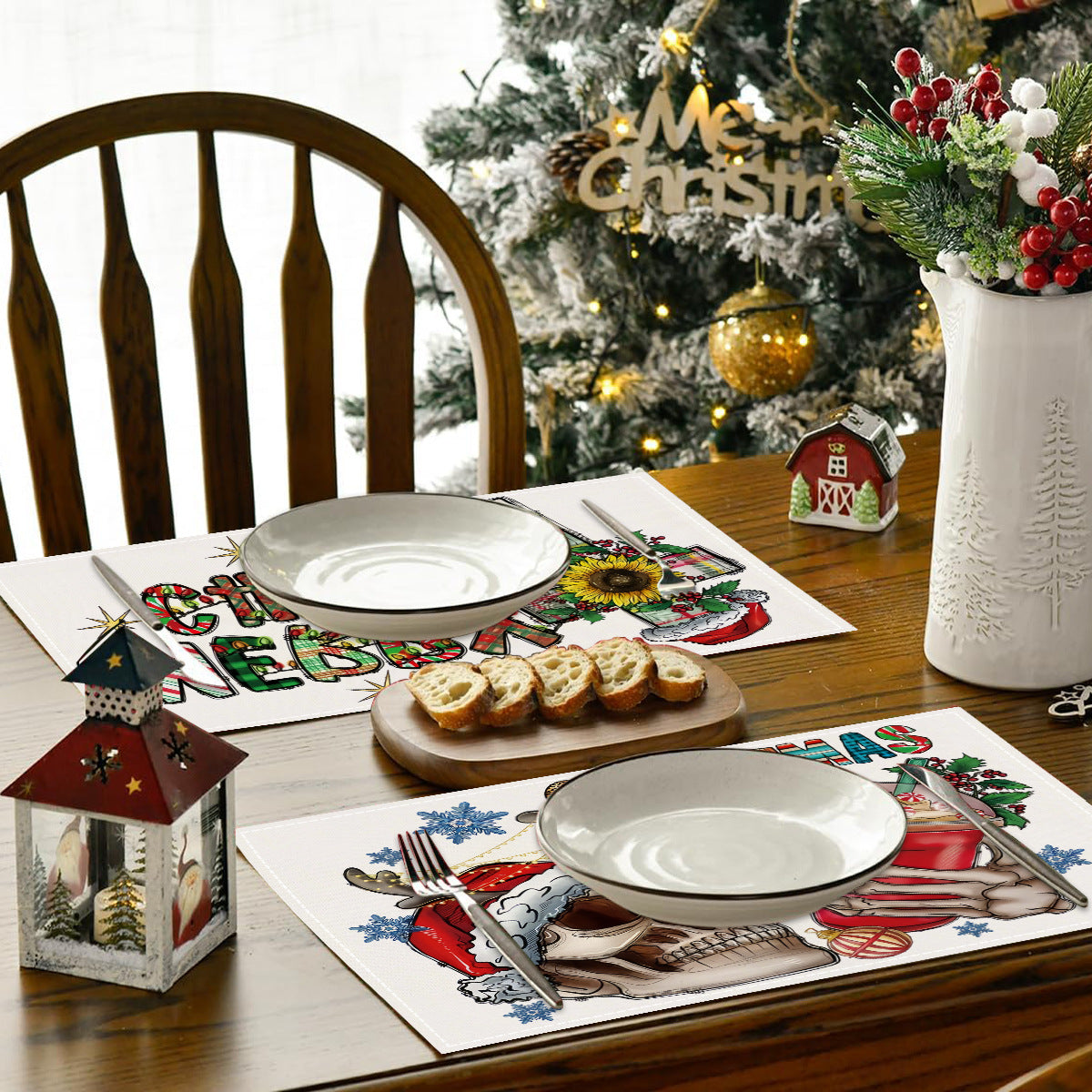 Christmas Placemats for a Cheerful Holiday Dining Table