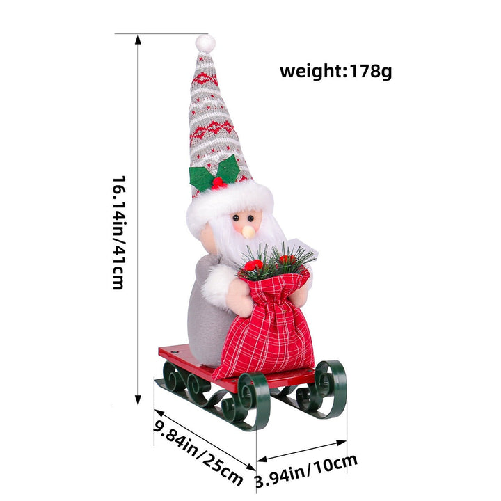 Santa Sled Christmas Decoration for Festive Displays