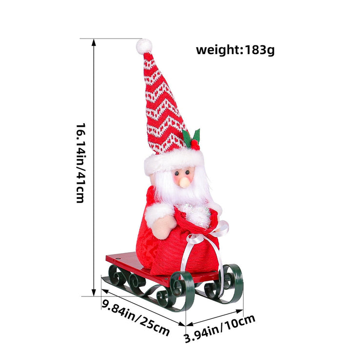 Santa Sled Christmas Decoration for Festive Displays