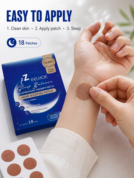Sleep Patches – Herbal Acupressure for Deep, Restful Sleep