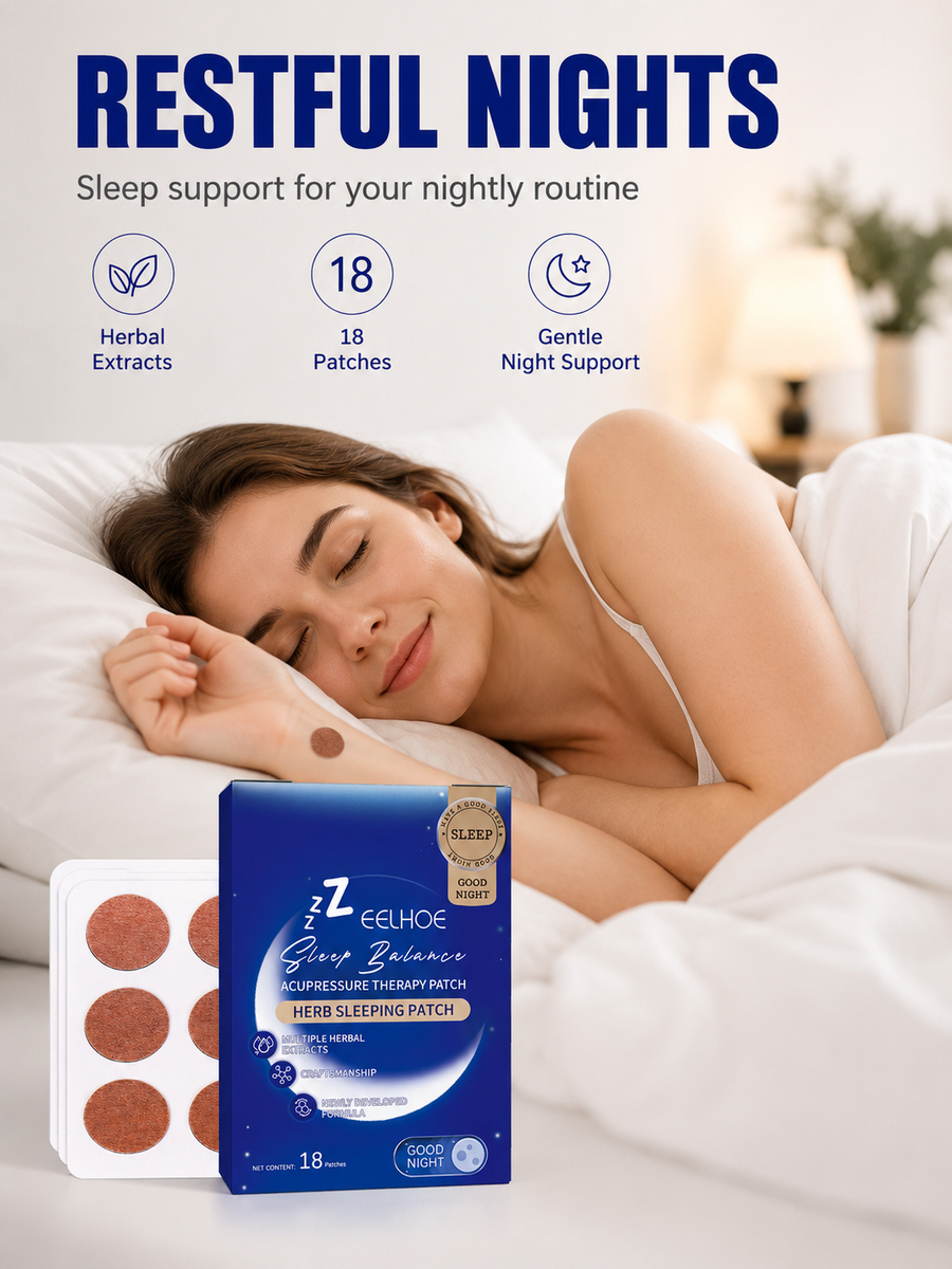 Sleep Patches – Herbal Acupressure for Deep, Restful Sleep