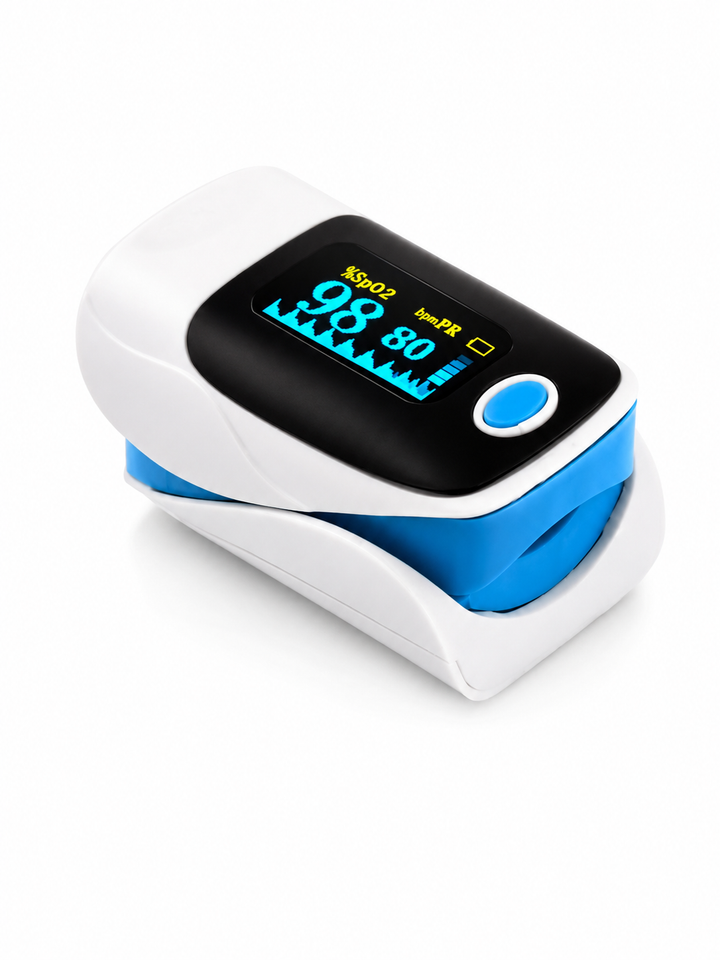 Fingertip Pulse Oximeter — SpO₂ & Heart Rate Monitor for Home